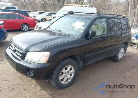 2001 Toyota Highlander V6 z USA, uszkodzony, nr VIN JTEHF21A110018766